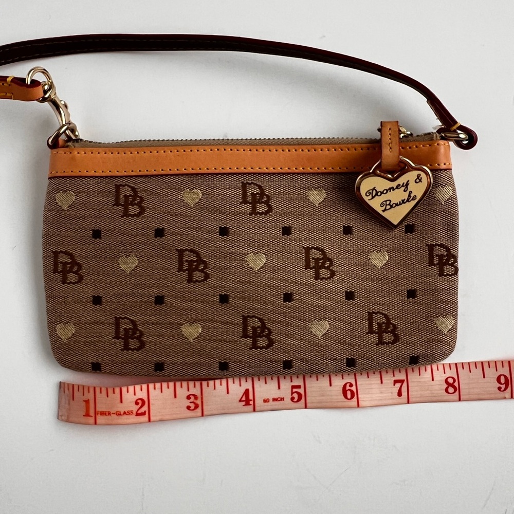 Dooney & Bourke Brown and Gold Wristlet - Picture 4 of 6